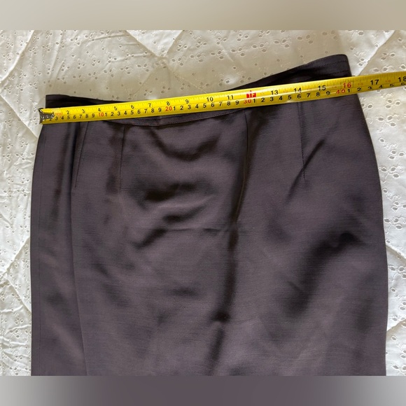 Women's Brown Lace Top and Skirt Suit Set - Picture 11 of 11